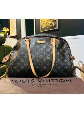 Louis Vuitton Monogram Montorgueil PM Shoulder Bag with LV Shopping Bag